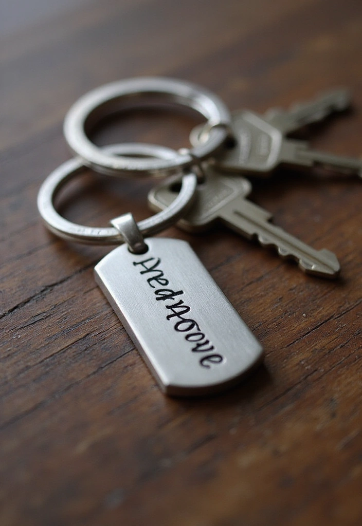 Engraved Keychain for Father's Day